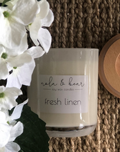 Load image into Gallery viewer, Fresh Linen soy wax candle 270g