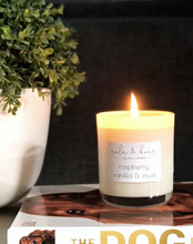 Load image into Gallery viewer, Raspberry, Vanilla & Musk soy wax candle 270g