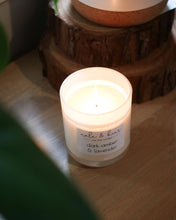 Load image into Gallery viewer, Dark Amber &amp; Lavender soy wax candle 270g
